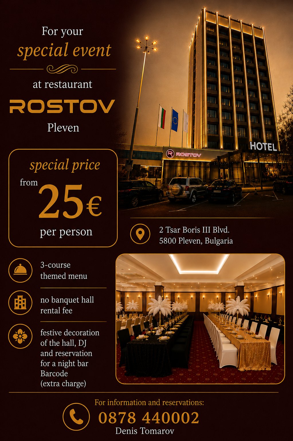 Private event at Restaurant Rostov