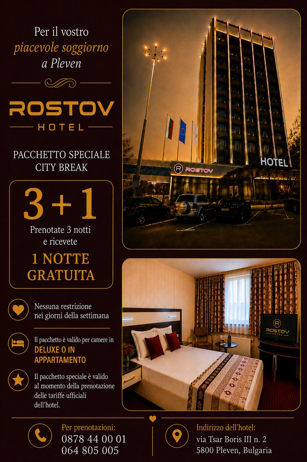 Pacchetto City Break 3 + 1