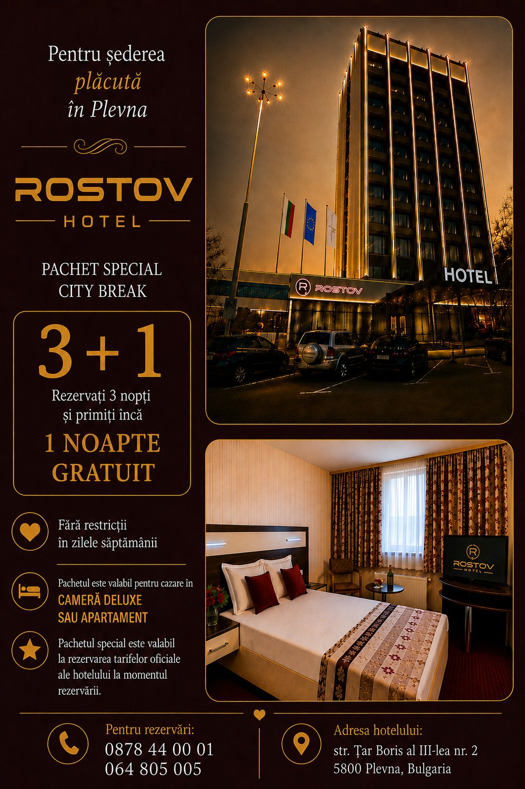 Pachet City Break 3 + 1
